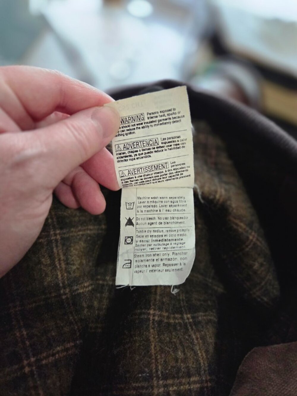 Vintage Carhartt Brown Duck Canvas Plaid Flannel Lined Coat Jacket XL-2XL - Picture 8 of 11